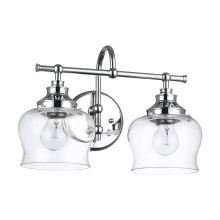 Golden 3610-BA2 CH-CLR - Wry Lighting Daphne 2-light Vanity in Chrome